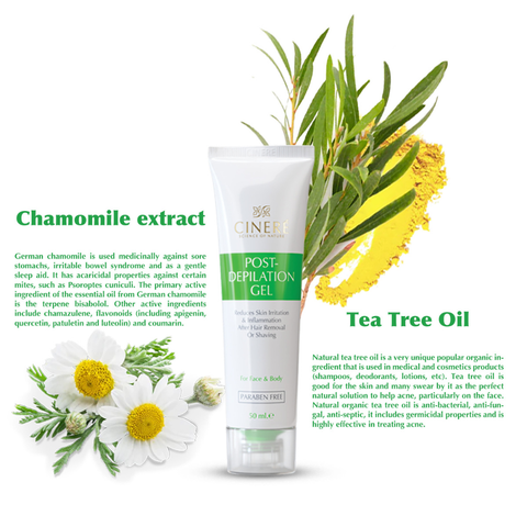 Cinere Post-Depilation Gel with Hair Growth Impediment Active – 50 ml