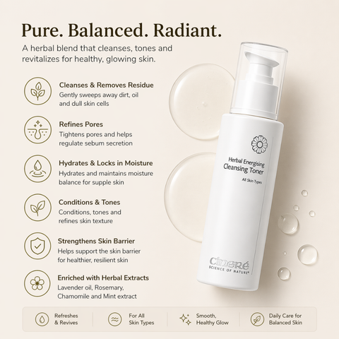 Cinere Herbal Energising Cleansing Toner (All Skin Types) 125ml