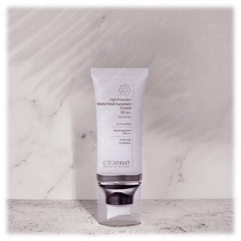 Cinere High Protection Matte Finish  Sunscreen Cream SPF 50+ for Oily Skin - 50ml